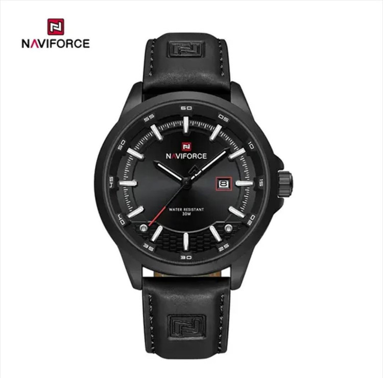 ساعت مچی مردانه نیوی فورس مدل NF 9248 B-B-B بند چرم