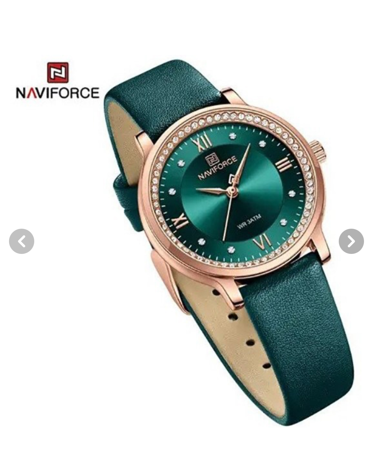 ساعت مچی زنانه نیوی فورس Nf ۵۰۳۶ چرمی سبز