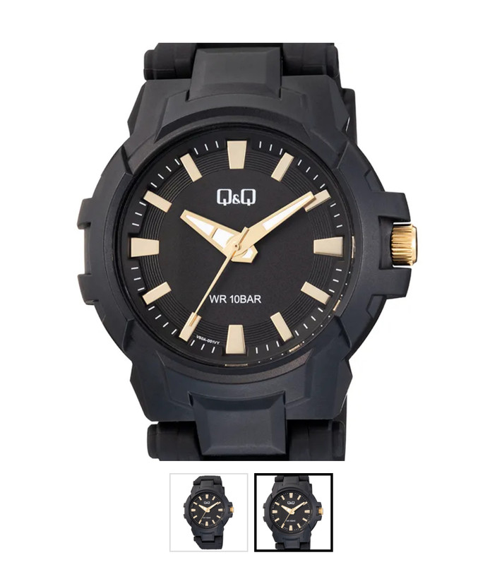 ساعت مردانه اصل کیو اند کیو Q&Q v50A-001vy-مشکی