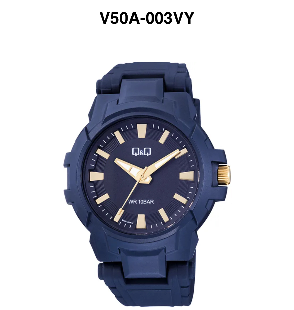 ساعت مردانه اصل کیو اند کیو Q&Q v50A-003VY آبی