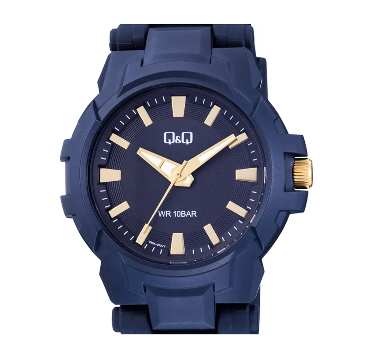 ساعت مردانه اصل کیو اند کیو Q&Q v50A-003VY آبی