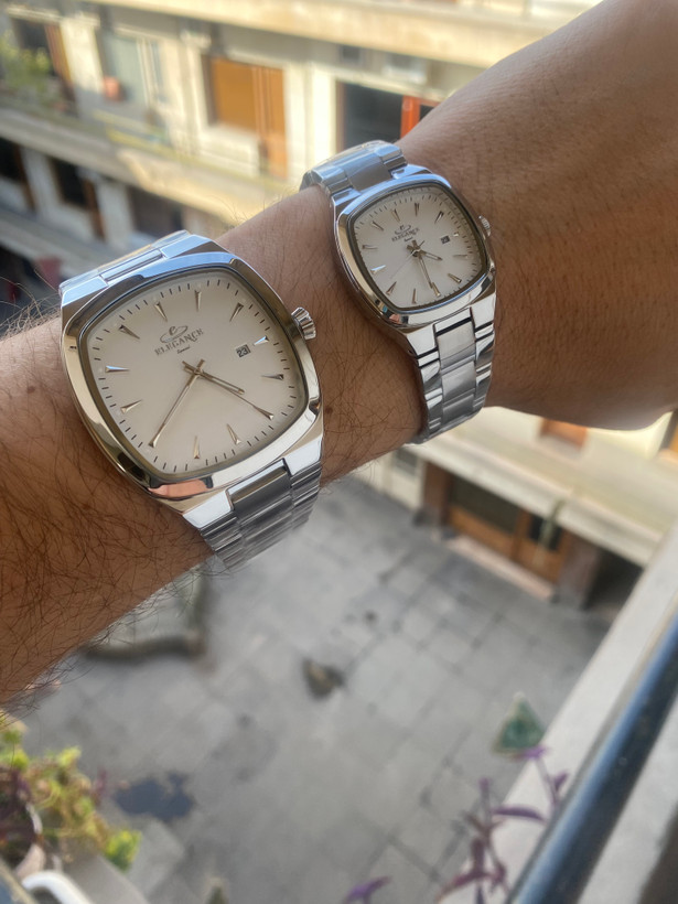 ساعت ست مربعی زنانه و مردانه سیلور الگانس اسپیشیال ES8138