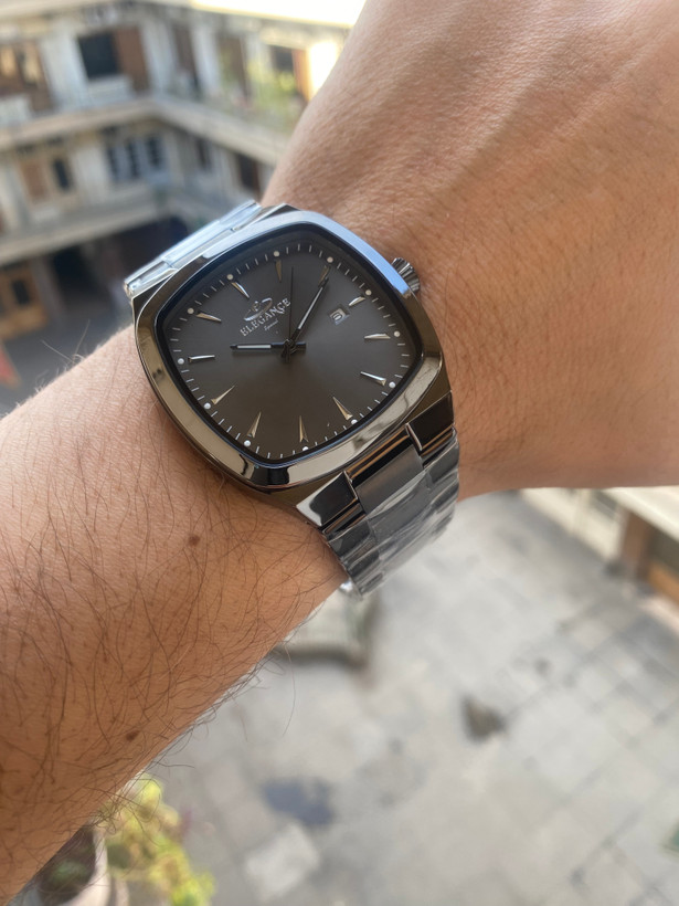 ساعت ست مربعی زنانه و مردانه مشکی الگانس اسپیشیال ES8138
