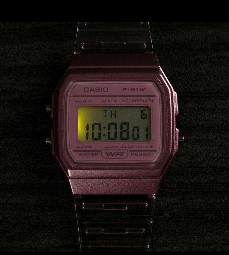 ساعت مچی ، زنانه کاسیو اصل صورتی CASIO F-91WS-4D