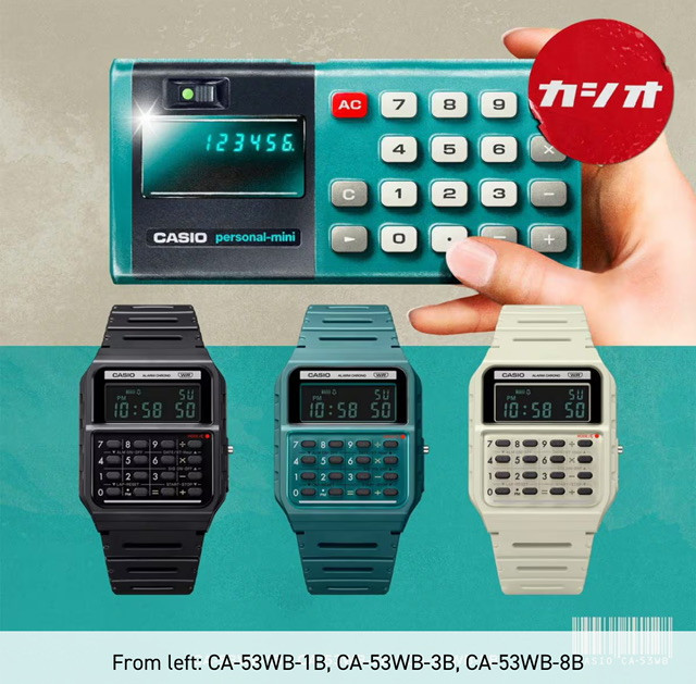 ساعت نوستالژی مچی کاسیو CASIO CA-53WF-8BDF