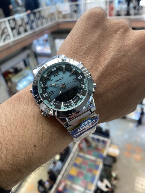 ساعت مچی تیفانی مردانه کاسیو های کپی مستر ۰۰۲ Casio AMW-870DA-2A2VDF