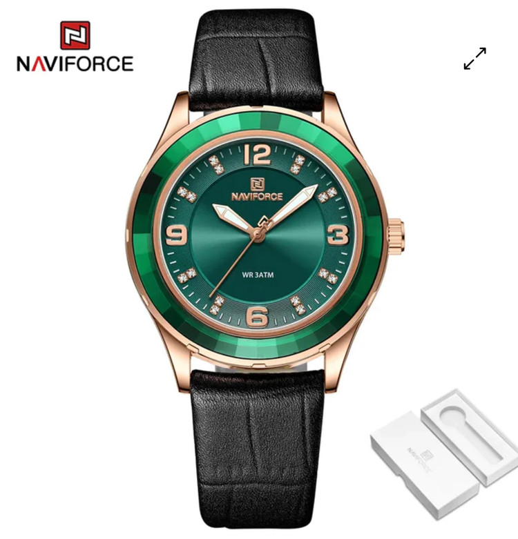 ساعت مچی زنانه نیوی فورس مدل NAVIFORCE Nf5040 سبز