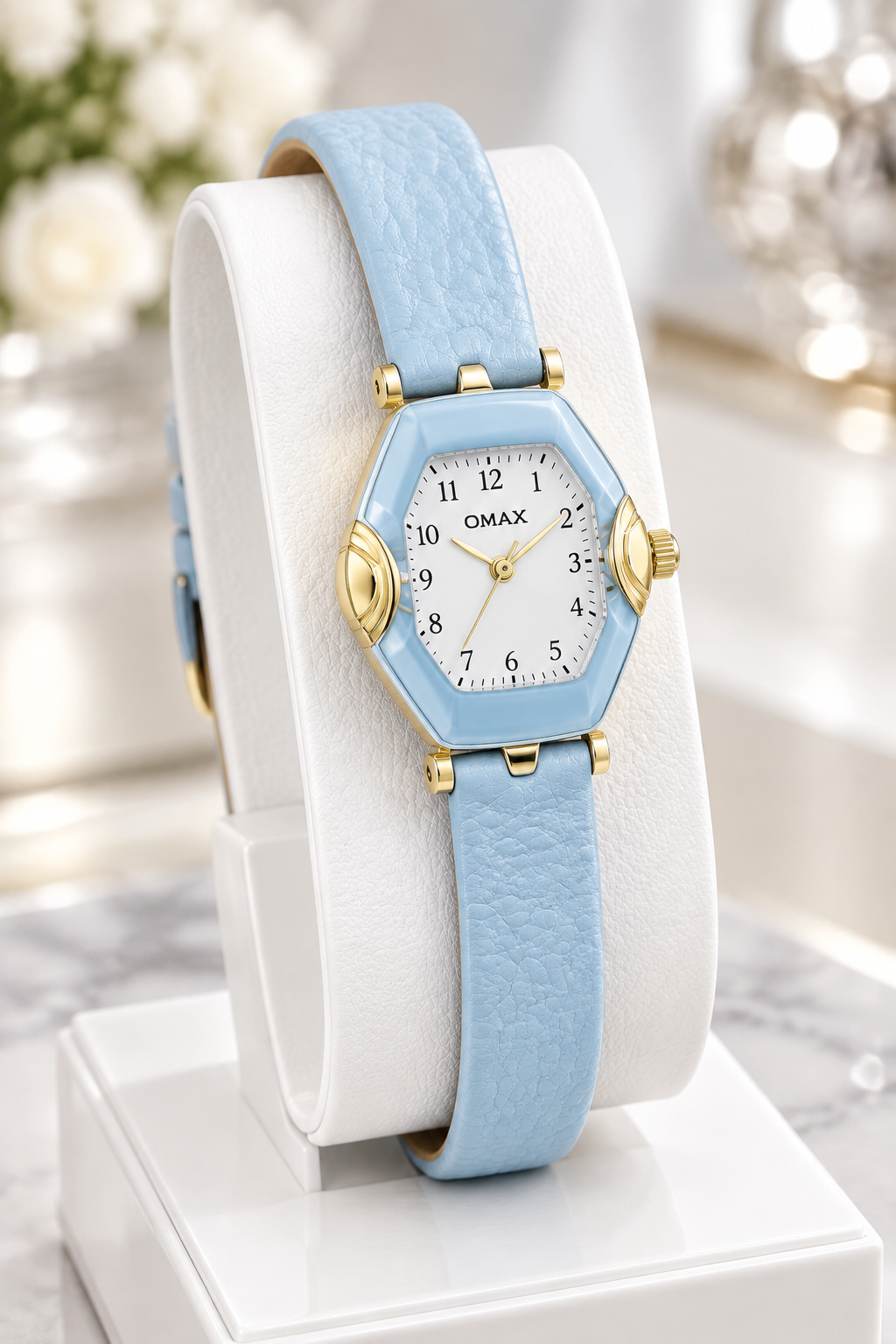 ساعت مچی زنانه اصل اوماکس فیروزه ایomax DW300K7