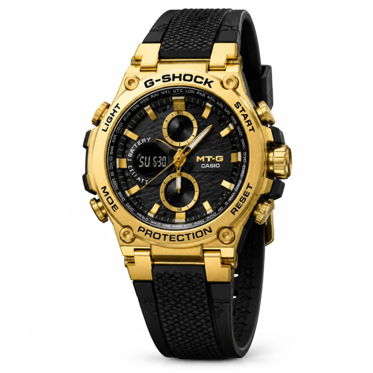 ساعت مچی کاسیو جیشاک طلایی MT-G (Metal Twisted G-Shock)