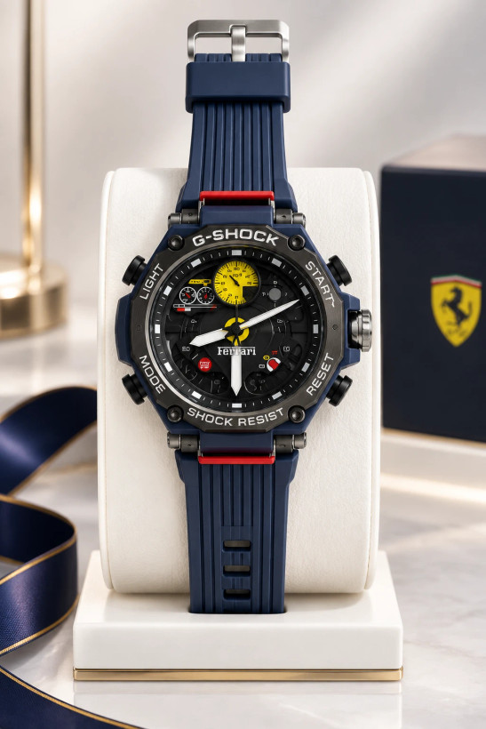 ساعت مچی کاسیو جیشاک فراری سرمه ای G-Shock ferrai