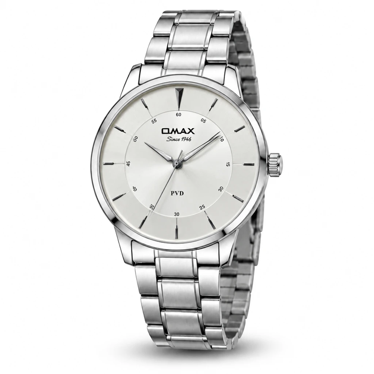 ساعت مچی اصل مردانه اماکس سیلور OMAX (Since 1946