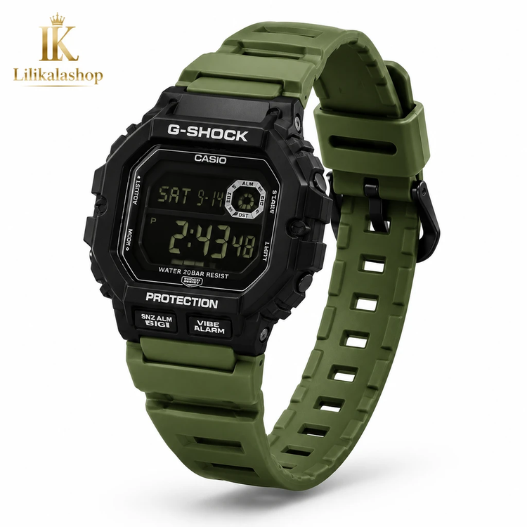 ساعت مچی مردانه کاسیو جیشاک های کپی مستر سبز G-SHOCK HSD-008