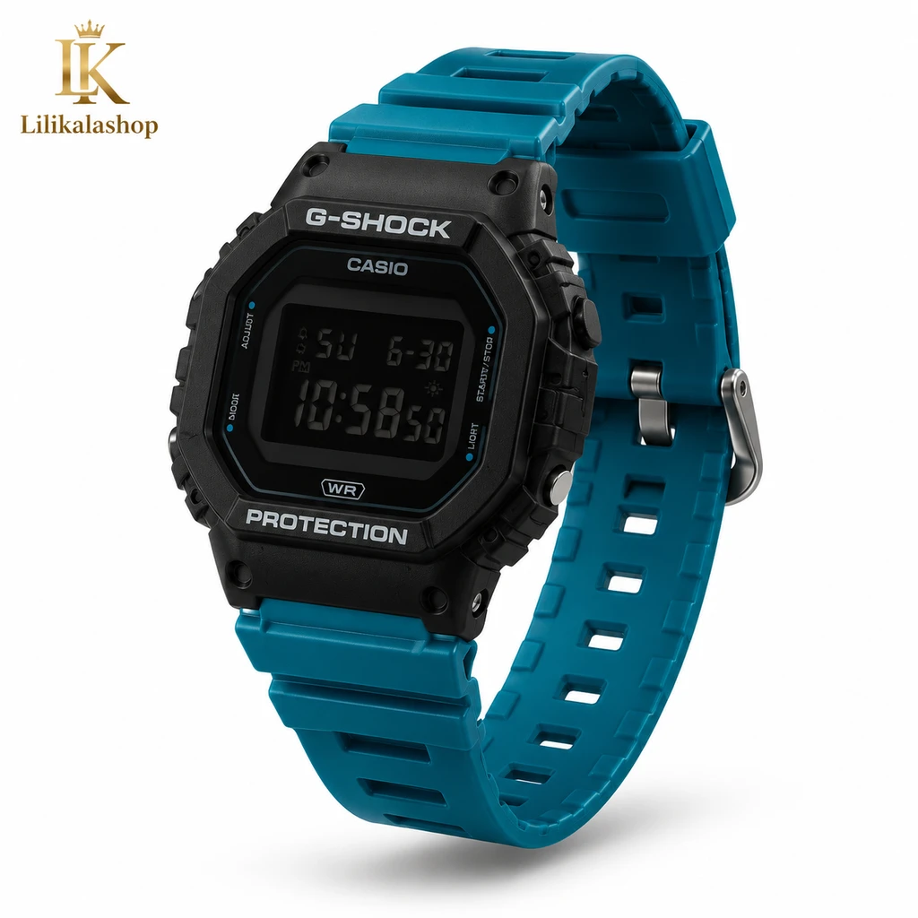 ساعت مچی مردانه کاسیو جیشاک های کپی مستر سرمه ای  G-SHOCK HSD-008